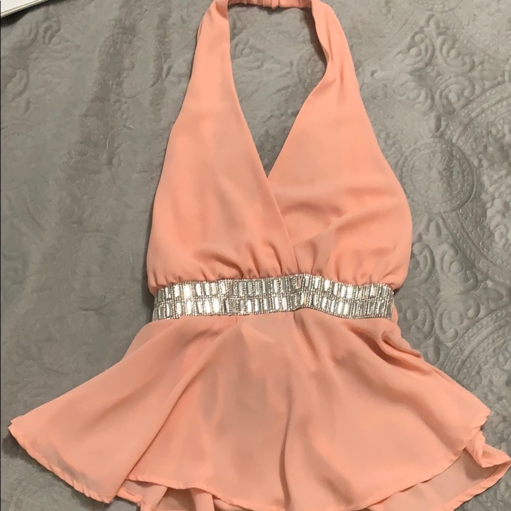 Peachy bling waist top NEW with tag!